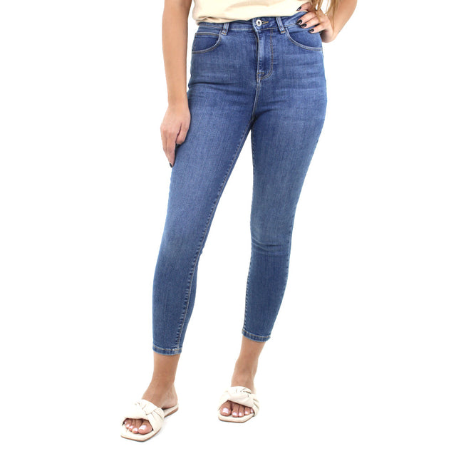 Image for Women's High Waist Skinny Jeans,Blue