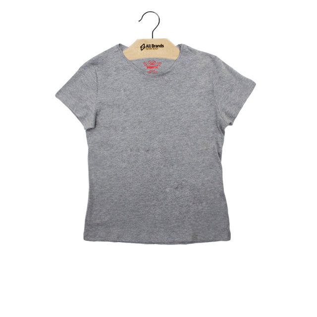 Image for Kids Girl Plain Casual Top,Grey