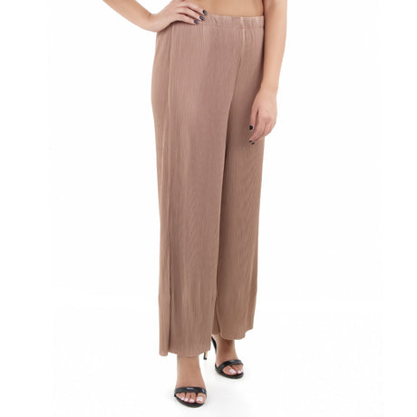 Image for Women's Pleated Wide Leg Casual Pant,Bronze