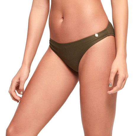 Image for Women's Textured Bikini Bottom,Olive