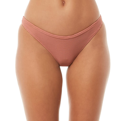 Image for Women's Ribbed Bikini Bottom,Light Brick