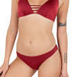 Image for Women's Solid Bikini Bottom,Red
