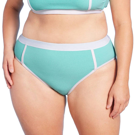 Image for Women's High Waist Bikini Bottom,Turquoise