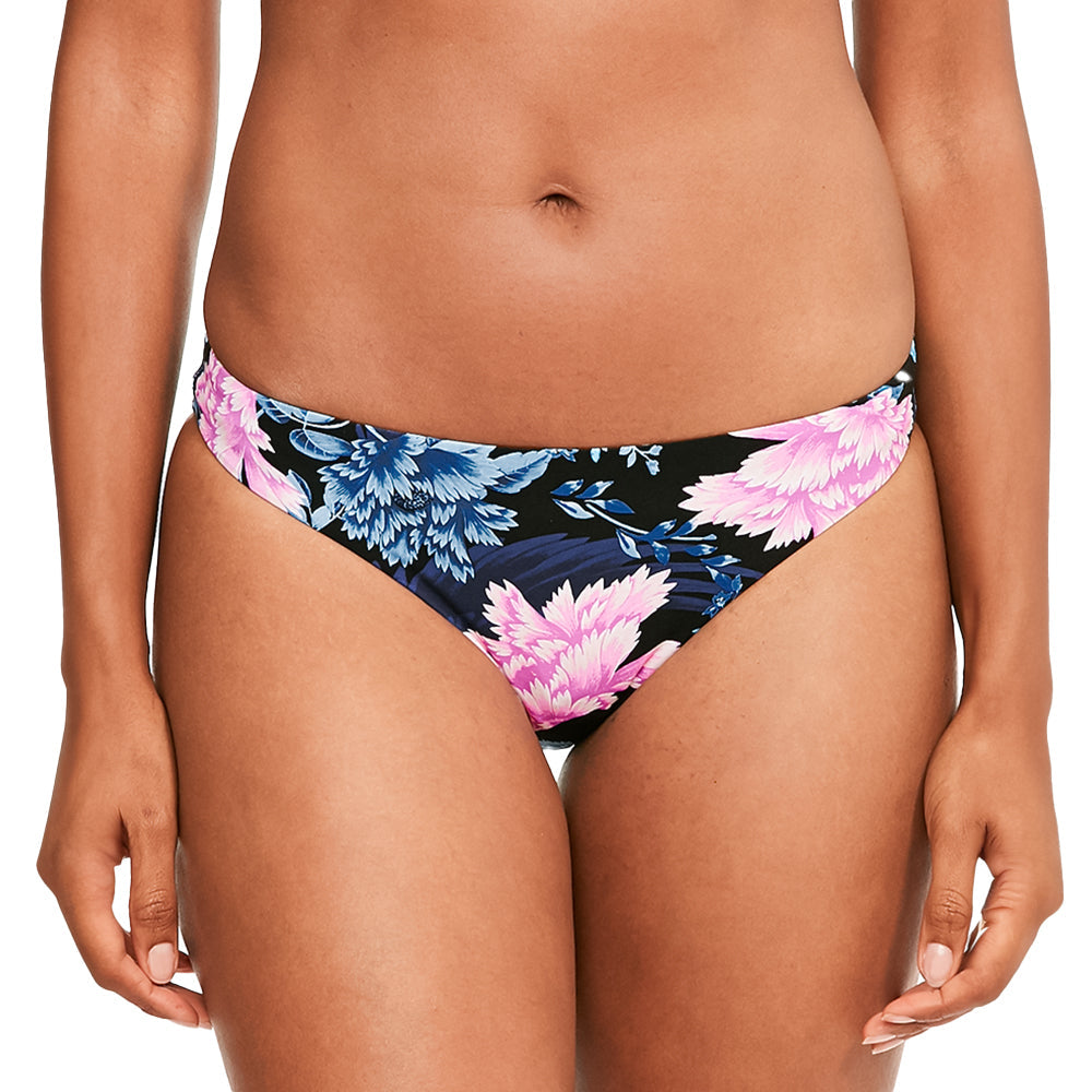 Image for Women's Floral Bikini Bottom,Black