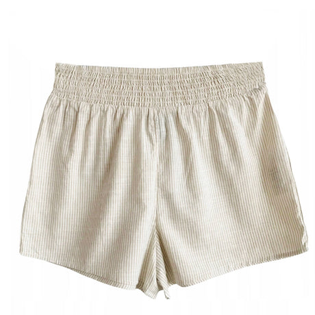 Image for Women's Striped High Waist Short,Beige