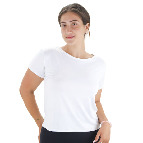 Image for Women's Open Back Sport Top,White