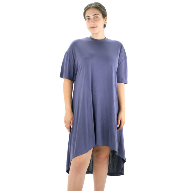 Image for Women's Solid Oversized Dress,Dark Grey