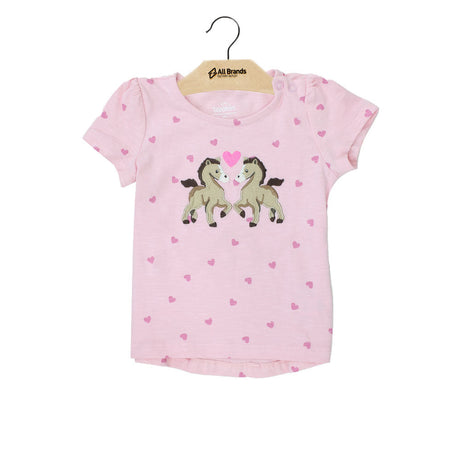Image for Kids Girl Hearts Printed Top,Pink