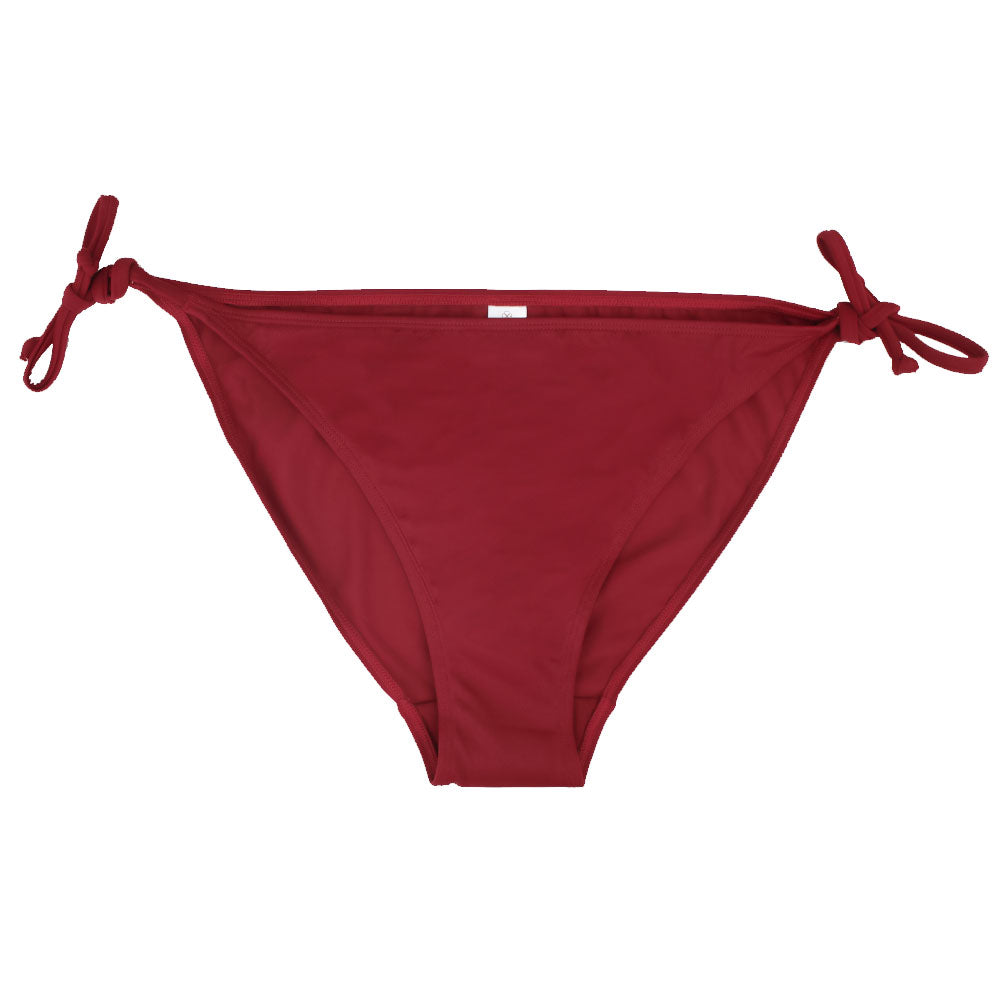 Image for Women's Tie Side Bikini Bottom,Burgundy