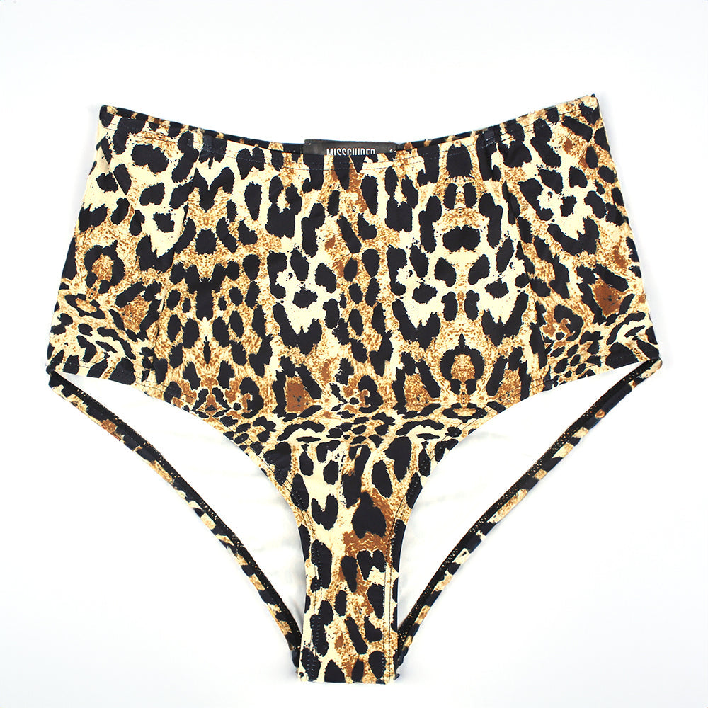 Image for Women's High Waist Leopard Print Bikini Brief,Multi