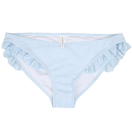 Image for Women's Frill Side  Ribbed Bikini Bottom,Light Blue