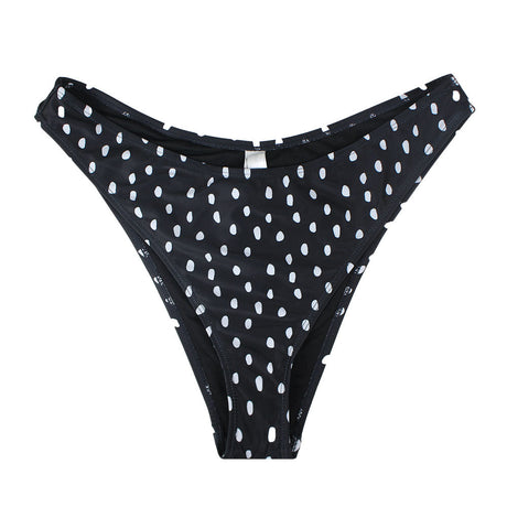 Image for Women's Polka Dots V-Style Bikini Bottom,Black