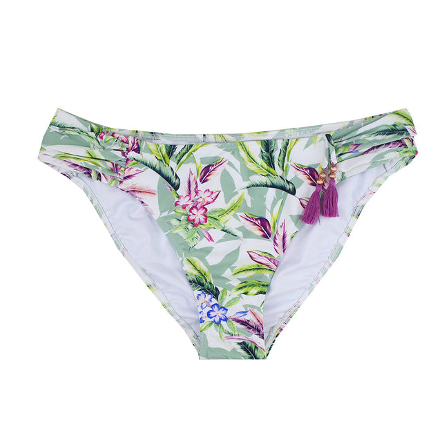 Image for Women's Palm Ruched Bikini Brief,Multi