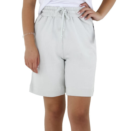 Image for Women's Elastic High Waist Cotton Short,Light Grey