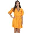 Image for Women's Puff Sleeve Dress,Orange