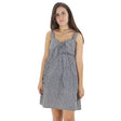 Image for Women's Checked Tie Front Dress,Black/White