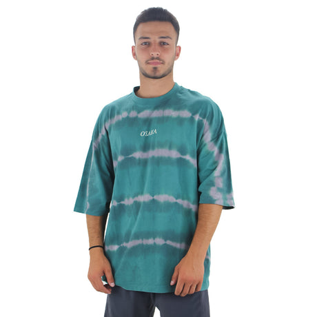 Image for Men's Tie Dye Oversize Cotton T-Shirt,Green