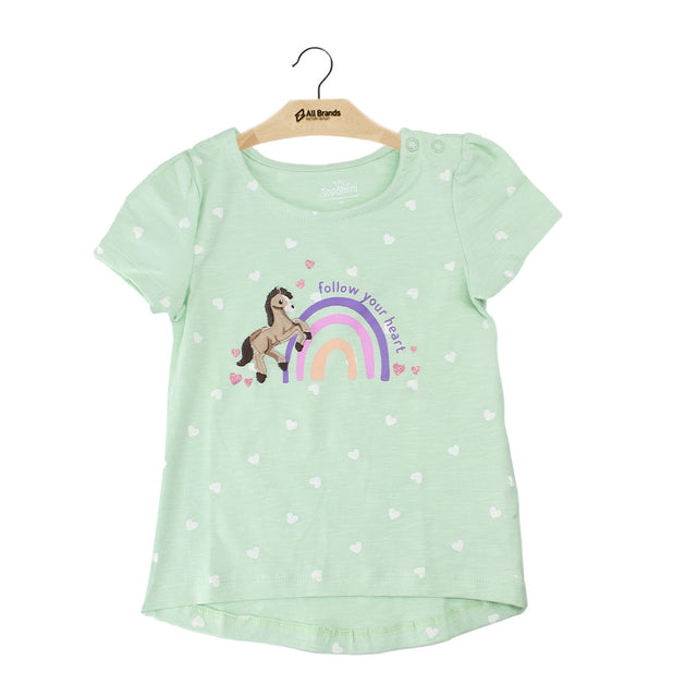 Image for Kids Girl Printed T-Shirt,Light Pistache