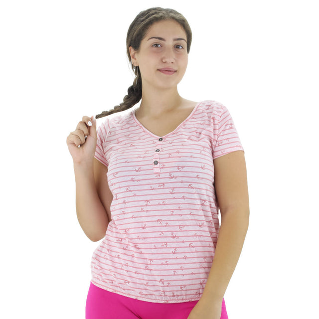 Image for Women's Printed Top,Pink