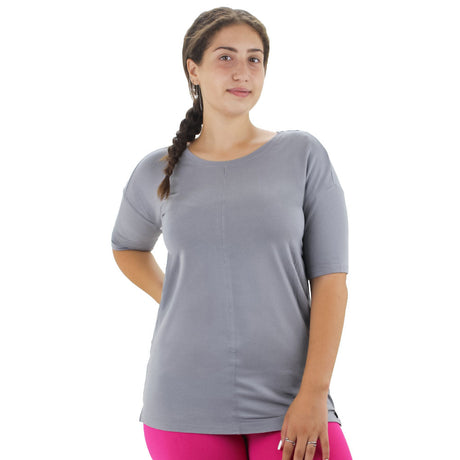 Image for Women's Oversized Solid Top,Grey