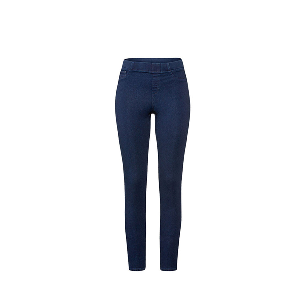 Image for Women's Pull On Lycra Jeans,Dark Blue