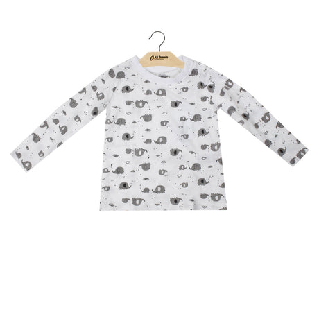 Image for Kids Boy Printed Crew Neck Top,White