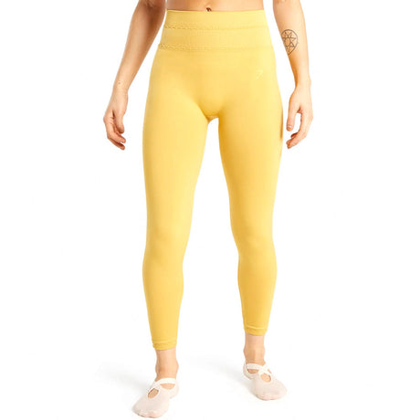 Image for Women's Embroidered High Waist Legging,Mustard