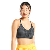 Image for Women's Crisscross Printed Sport Bra,Dark Grey