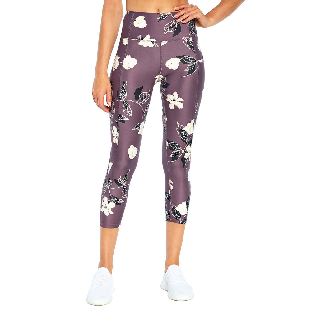 Image for Women's Floral Legging With Pockets,Purple