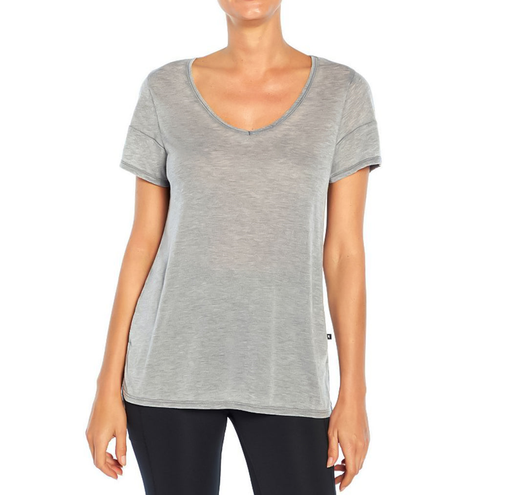 Image for Women's V-Neck Lightweight T-Shirt,Grey