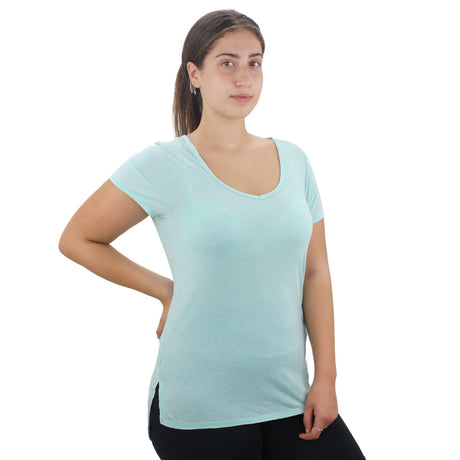 Image for Women's Scoop Neck Solid Top,Aqua