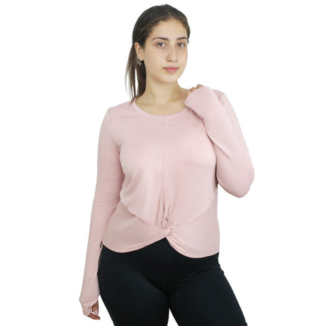 Image for Women's Twist Front Training Top,Light Pink