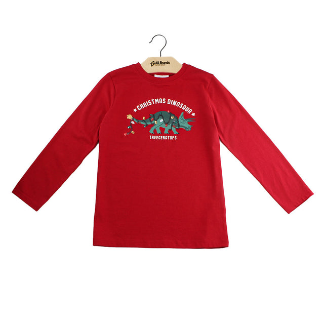 Image for Kids Girl Sequin & Graphic Top,Red