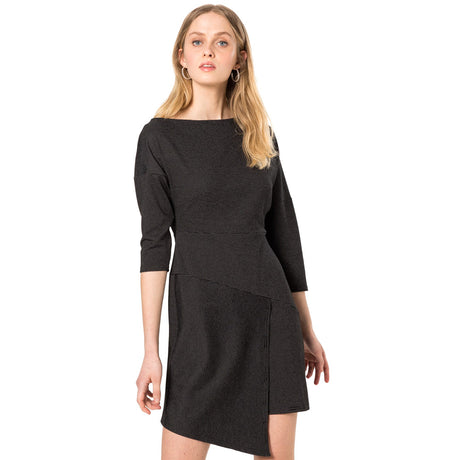 Image for Women's Drop Shoulder A-Line Dress,Black