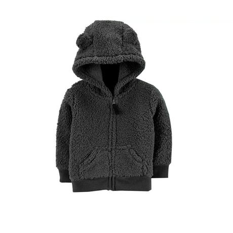 Image for Kids Boy Fleece Jacket,Dark Grey