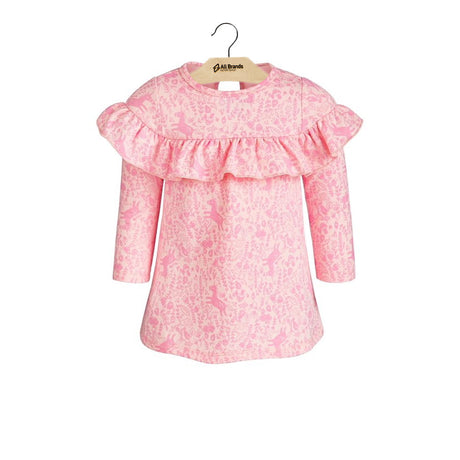 Image for Kids Girl Printed Dress,Pink