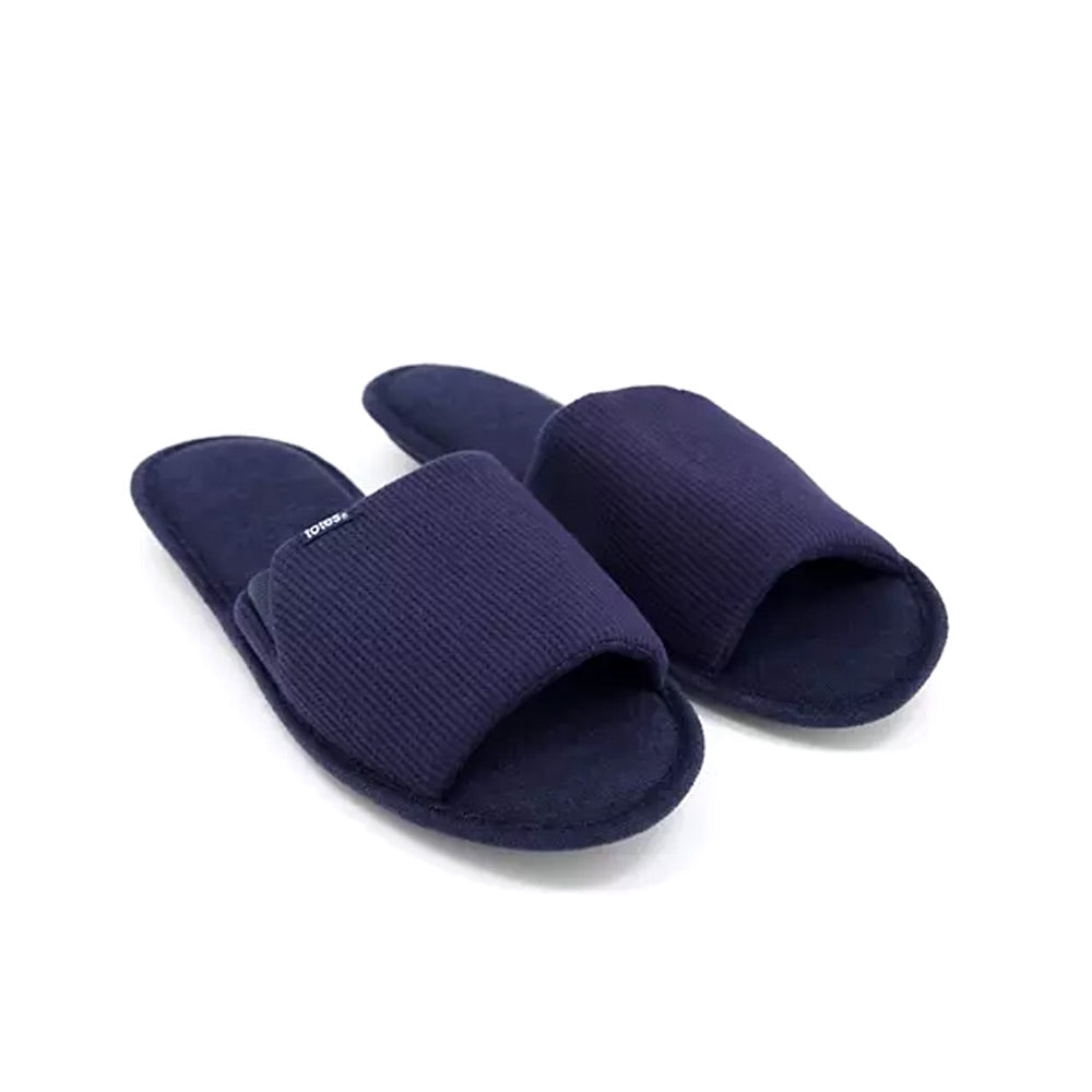 Men s Open Toe Slipper Navy All Brands Factory Outlet