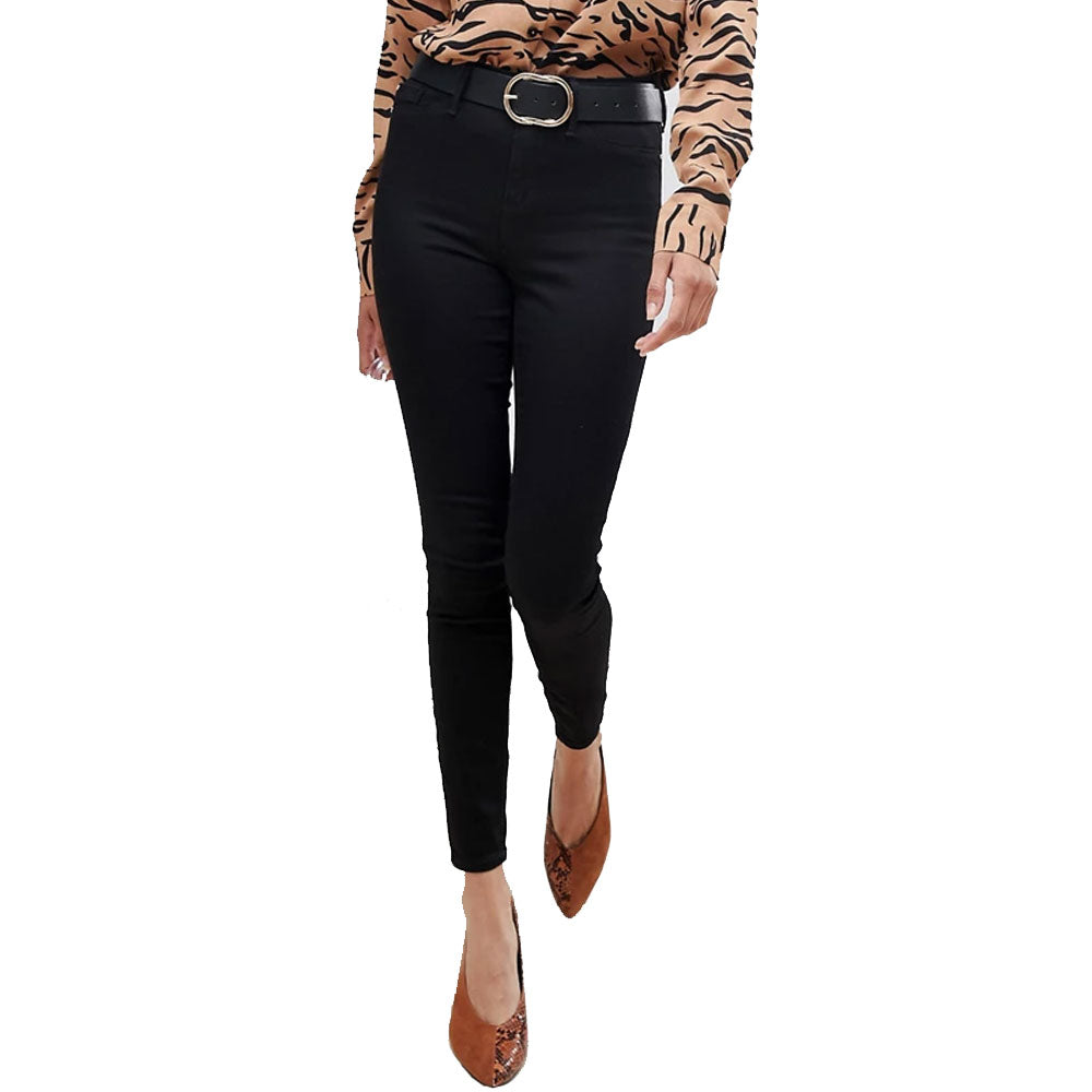 Image for Women's Mid Rise Skinny Jeans,Black