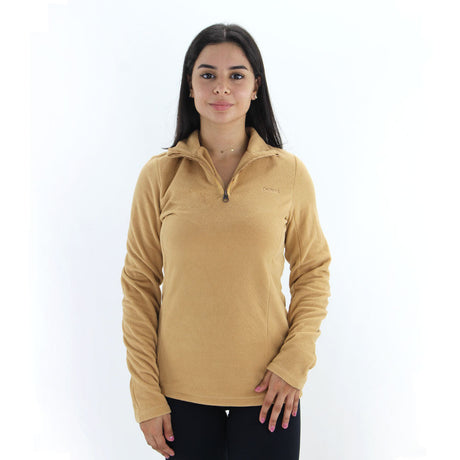 Image for Women's Half-Zip Sweatshirt,Camel