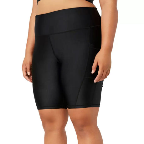 Image for Women's Plus Size Hour Glass Bike Shorts,Black