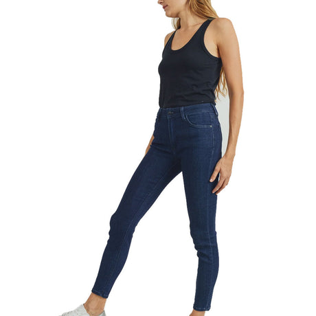 Image for Women's Plain Solid Jeans,Navy
