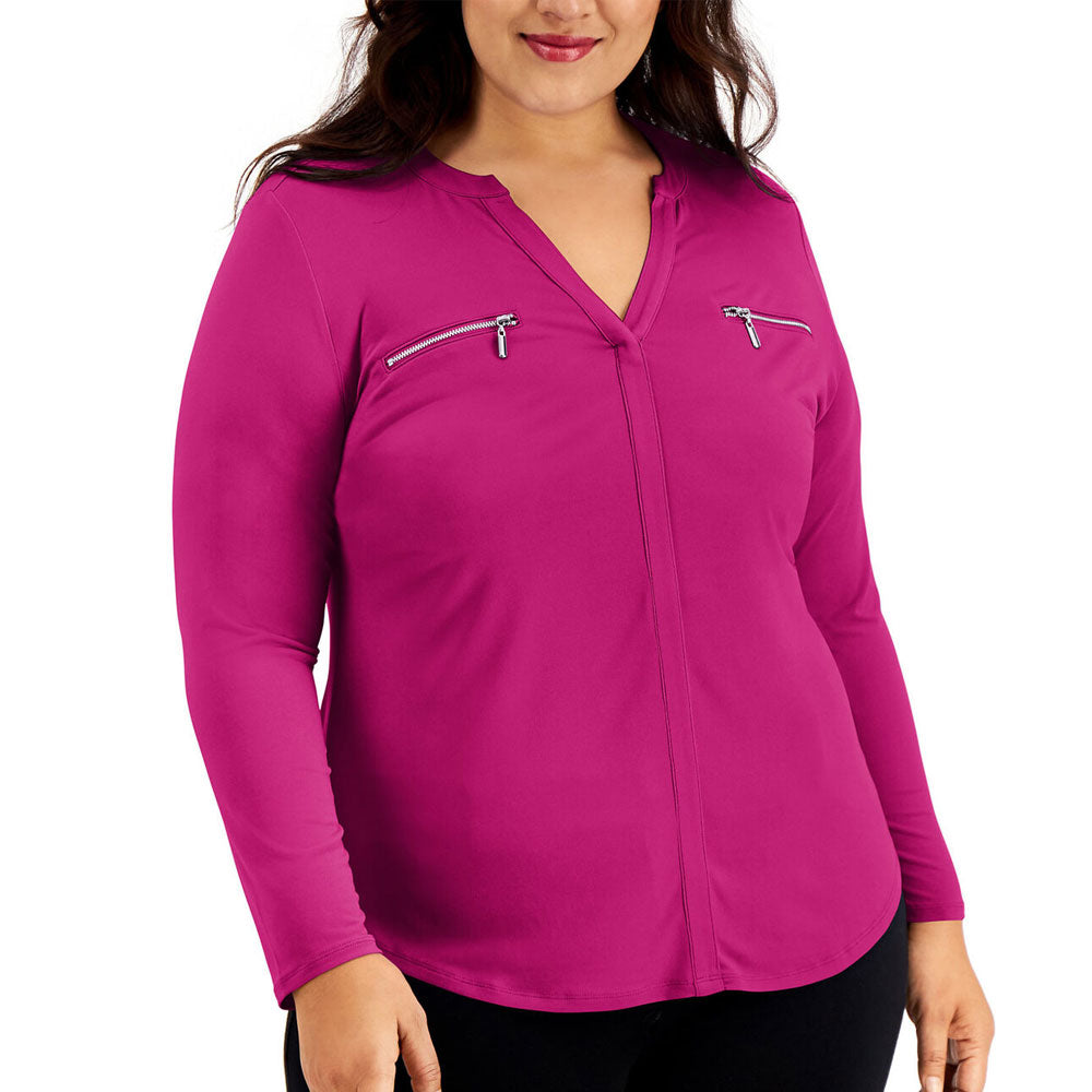 Image for Women's Zip Pocket Top, Pink