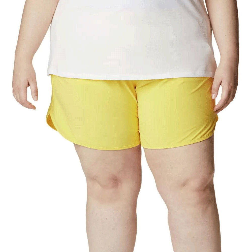 Image for Women's Plain Solid Sport Short,Yellow