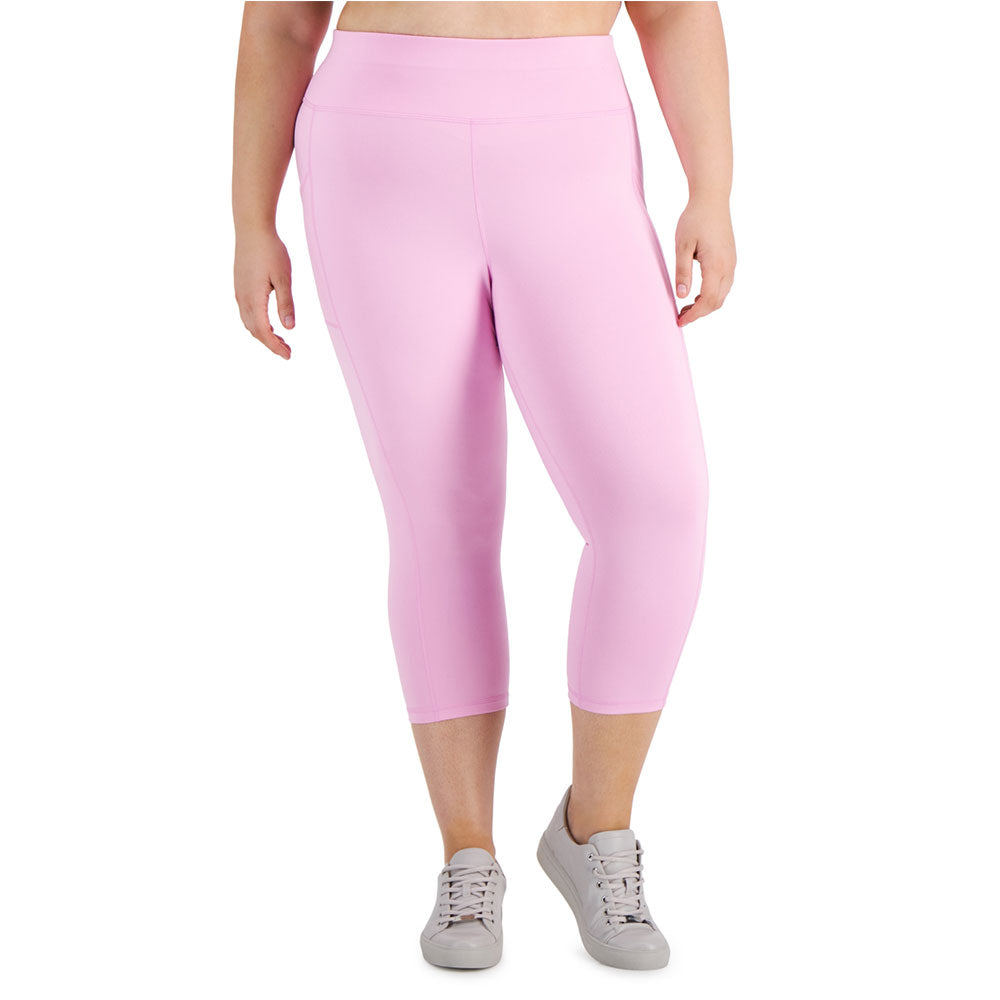 Image for Women's Plain Cropped Leggings,Pink