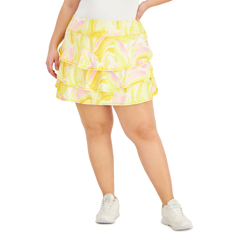 Image for Women's Whirl-Print Flounce Skort,Yellow