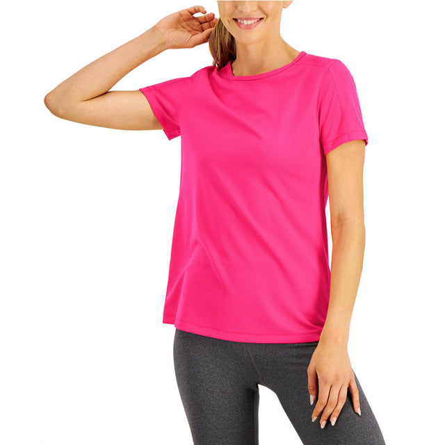 Image for Women's Plain Solid Sport Top,Fuchsia