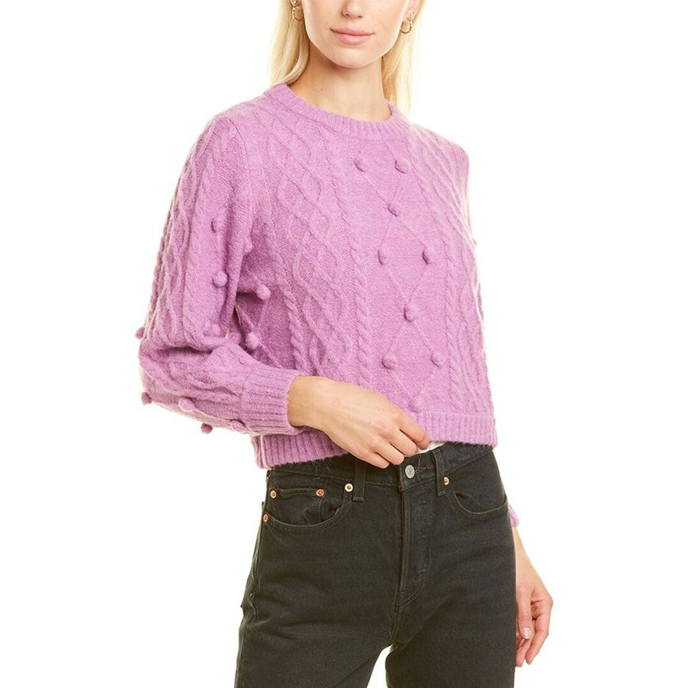 Image for Women's Crew Neck Sweater,Purple