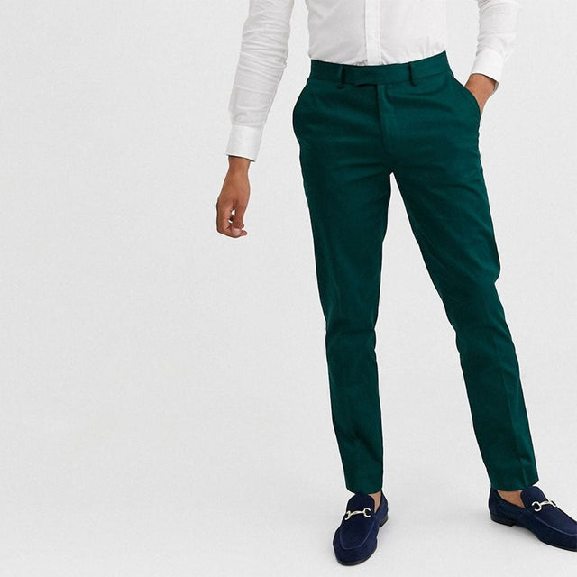 Image for Men's Plain Solid Classic Pant,Green