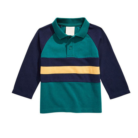 Image for Kids Boy Cotton Colorblocked Polo Shirt,Multi