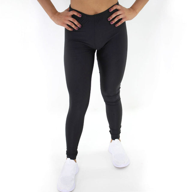 Image for Women's High Waist Plain Solid Legging,Black